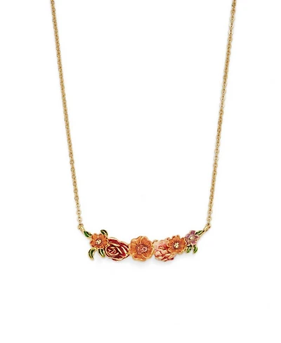 Fable England Eve Floral Choker Necklace in Gold