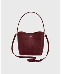 Fable England Floral Applique Margot Bucket Bag