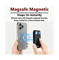 Artudatech MagSafe Magnetic Leather Card Holder for Apple Series 12-17 Models