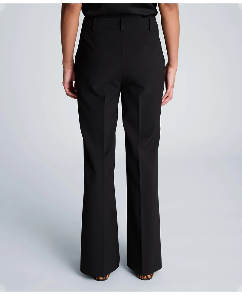 Kenneth Cole Women's Luxe Twill Flare Leg Pant