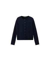 Mango Women's Knitted Button Crew-Neck Cardigan