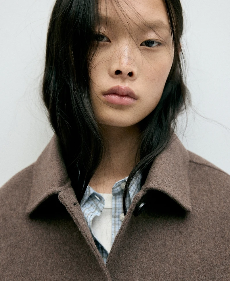 Mango Women's Wool-Blend Cropped Jacket