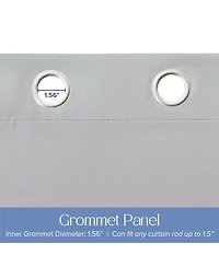 Blackout Grommet Taylor Ombre Curtains Pair, Blue, 52"x63"