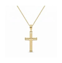 Simona Sterling, Small Diamond-Cut Cross Necklace