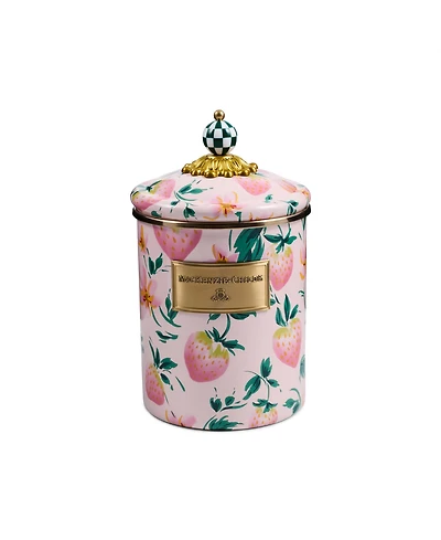 MacKenzie-Childs Strawberry Medium Canister