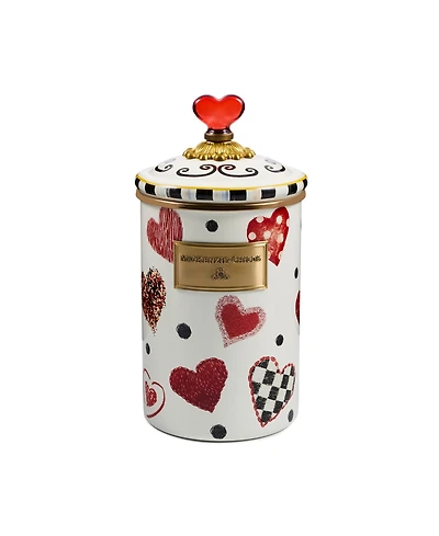 MacKenzie-Childs Love 64 oz. Large Canister