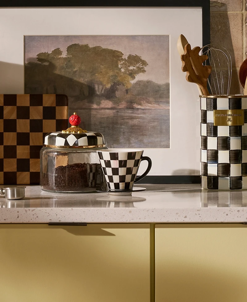 MacKenzie-Childs Courtly Check Coffee Pour Over