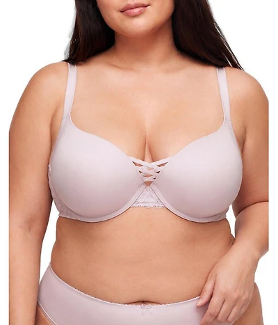 Torrid Plus Metallic Ava Lace Push-Up Plunge Bra