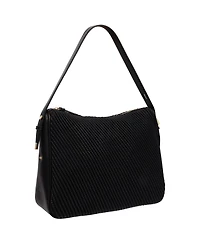 Jason Wu Haywood Double Zip Hobo Bag with 3D Rope Pleated Detail