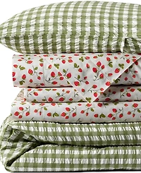 Lands' End Cotton Seersucker Duvet Bed Cover