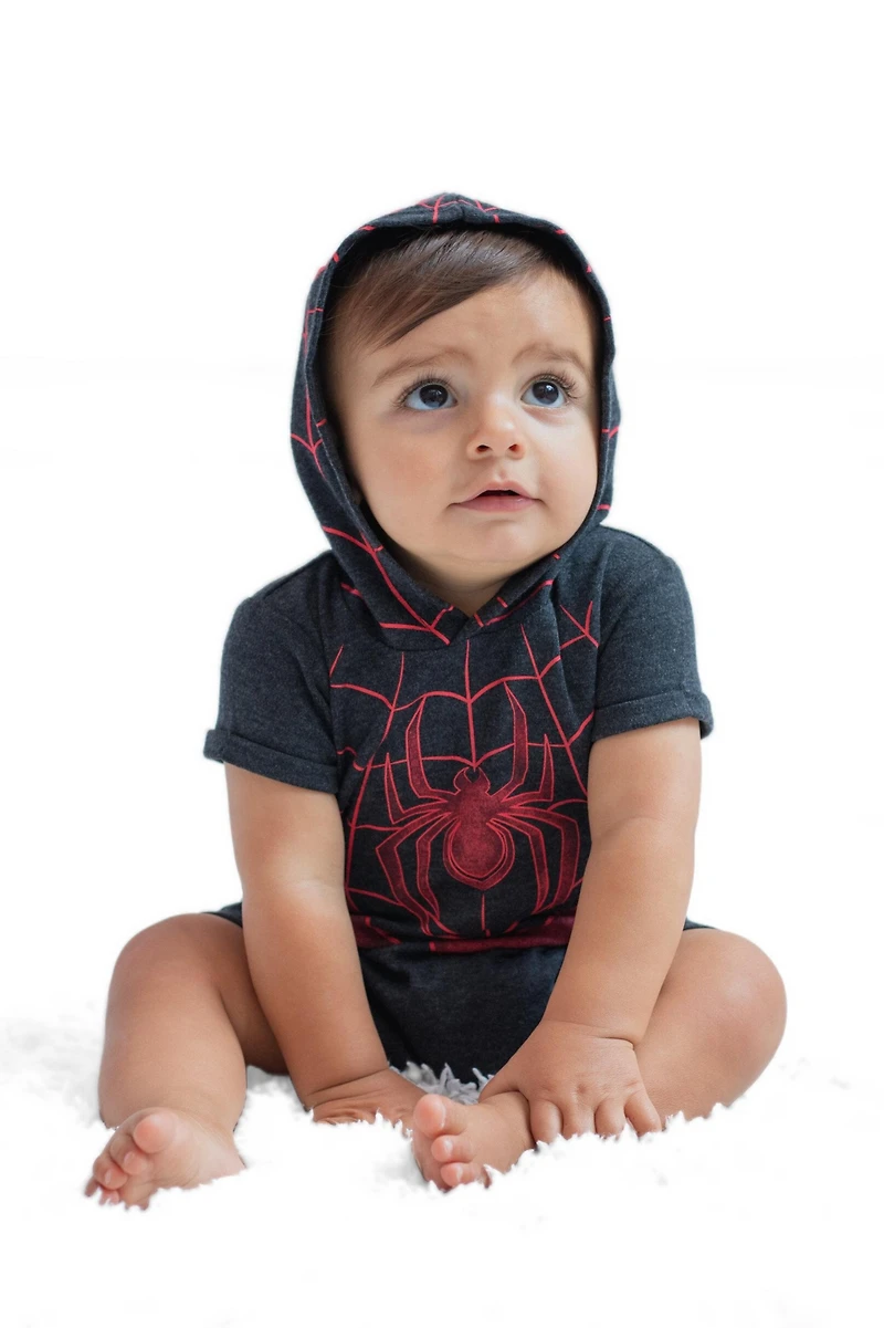 Spider-Verse Toddler Boys Spider-Man (2T-5T) Miles Morales Cosplay Romper