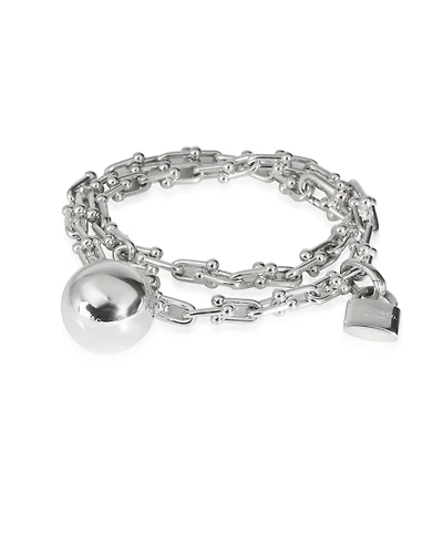 Pre-Owned Tiffany & Co Sterling Silver Small Model HardWear Wrap Bracelet