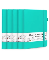 Danrong Hardcover Ruled Lined Journals Set with Pen Holder Retractable Pens School Business Supplies