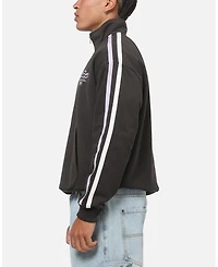 Carre Men's Footie Oversized Contrast-Stripe Quarter-Zip Sweatshirt