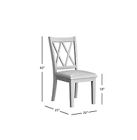 Telluride Rustic Farmhouse Solid Wood Dining Chair (Set of 2)