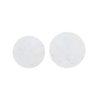Jofran Camille Solid Marble and Iron Modern Luxury Accent Tables (Set of 2