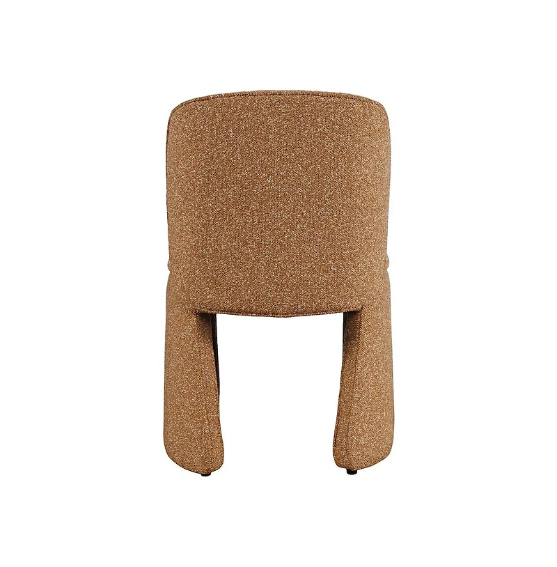 Jofran Set of 2 Breck Mid-Century Modern Curved Upholstered Dining Chair