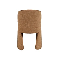 Jofran Set of 2 Breck Mid-Century Modern Curved Upholstered Dining Chair