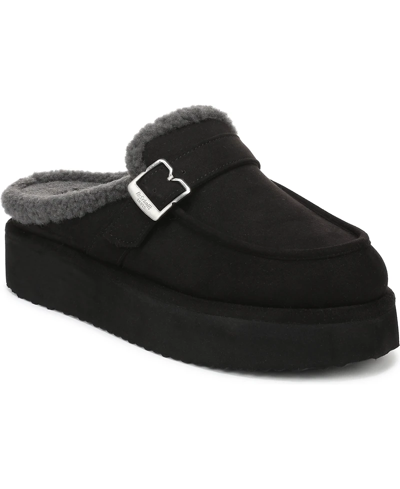 Dr. Scholl's Women's Chill Cozy Platform Faux Shearling-Lined Mule Clogs