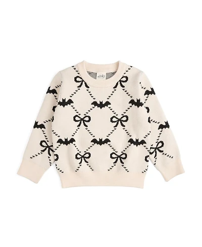 Sweet Wink Toddler Girls' 2T-5T Bat Trellis Halloween Long-Sleeve Sweater