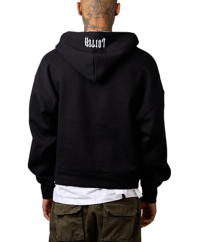 Loiter Men's Rave Quarter-Zip Rhinestone Hoodie