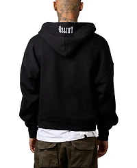 Loiter Men's Rave Quarter-Zip Rhinestone Hoodie