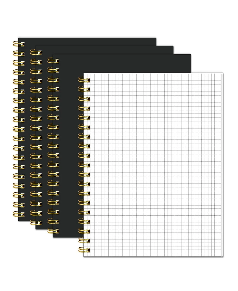 Danrong B5 Spiral Notebook Hardcover 100gsm College Ruled Thick Paper 160 Pages For School Office Note Taking