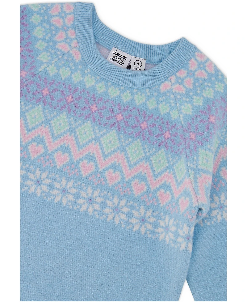 Deux par Deux Little and Big Girl (6-12 ) Knit Dress