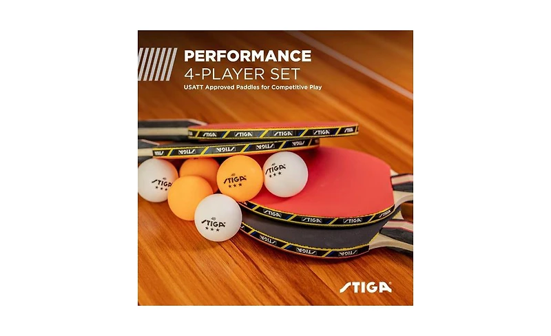 Stiga Performance Table Tennis Set (4 Player Set)