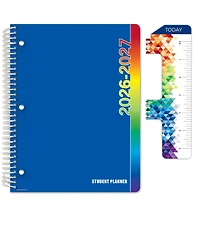 Danrong Middle High School Student Planner Dated Weekly Monthly Academic Block Format With Ruler Bookmark Stickers