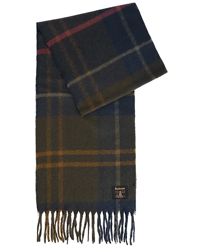 Barbour Yorklane Tartan Tasselled Wrap Scarf
