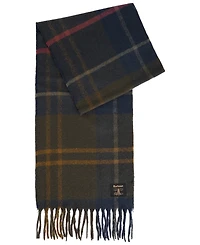 Barbour Yorklane Tartan Tasselled Wrap Scarf