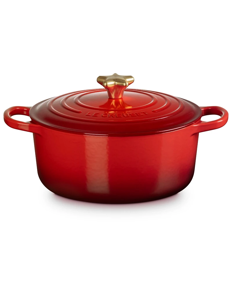 Le Creuset Enameled Cast Iron Signature 4.5-Quart Round Oven with Star Knob