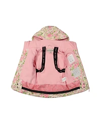 Deux par Girls' 4-16 Play Hooded Floral-Print Jacket and Pants, 2-Piece Set