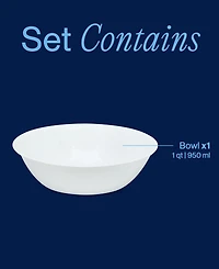 Corelle White 1 Qt. Serving Bowl