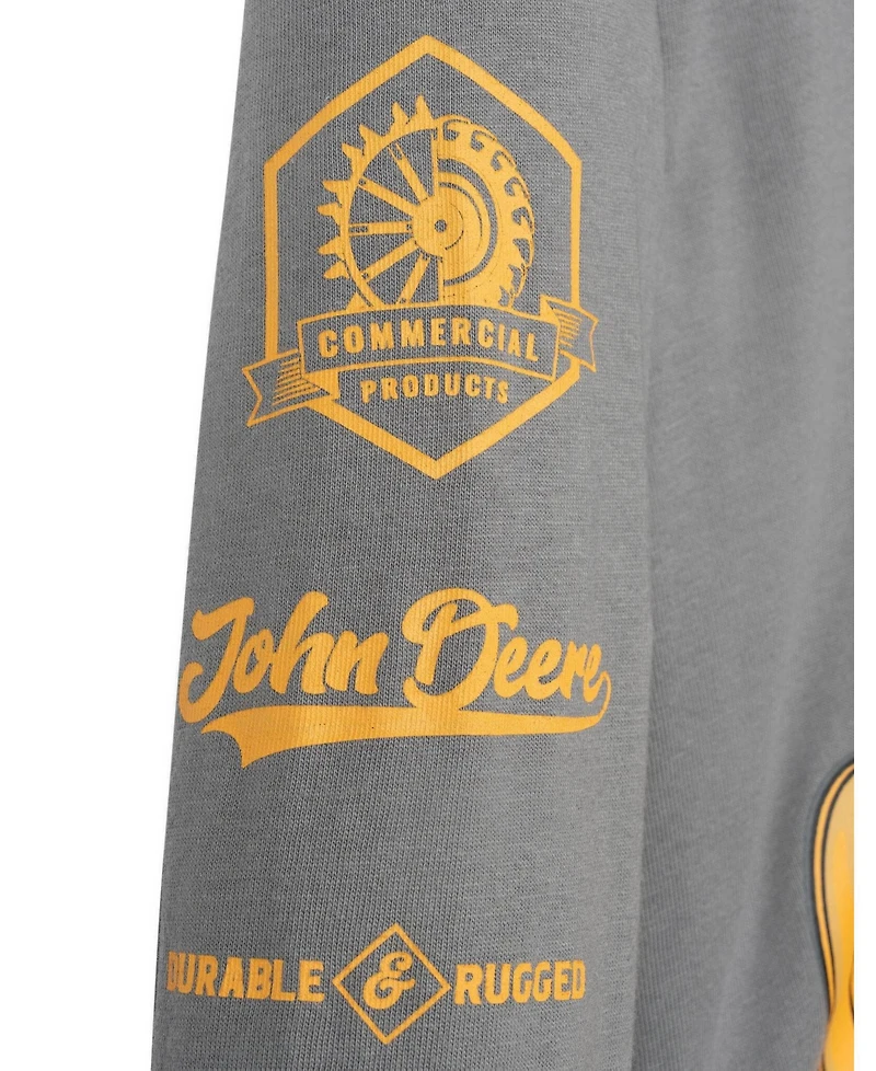 John Deere Boys' 4-20 Crossover-Neck Graphic-Print Pullover Hoodie