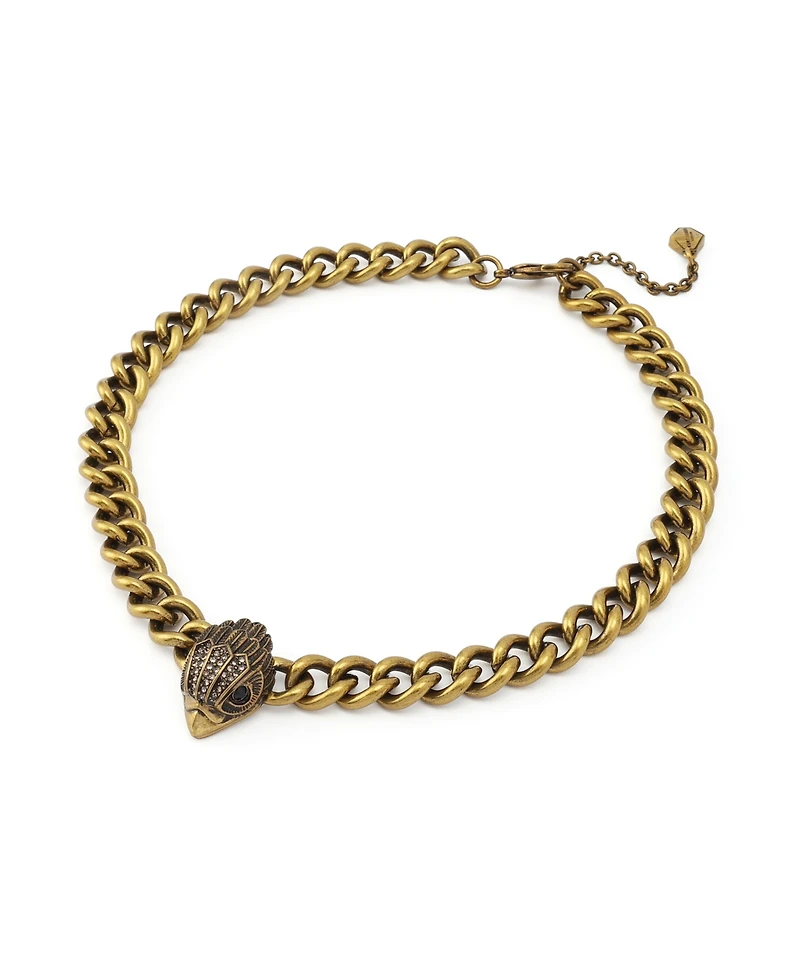 Kurt Geiger London Faux Stone Signature Eagle Collar Necklace