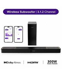 Ultimea Skywave F30 3.1.2ch Sound Bar with Dolby Atmos for Smart Tv, Home Theater, 300W