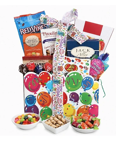 Beyond the Bow Gifts Birthday Cheer Gift Basket, 10-Pieces