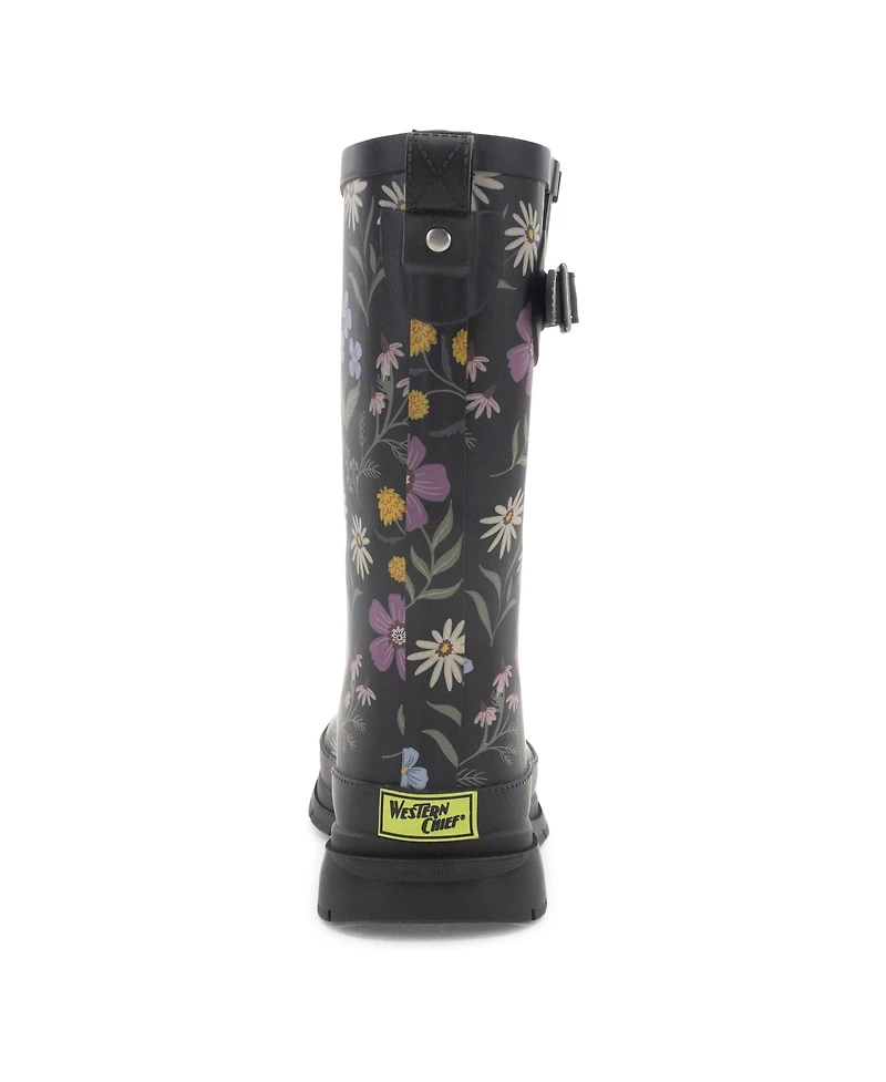 Westerns Chief Women's Wildflower Mid Rain Boot