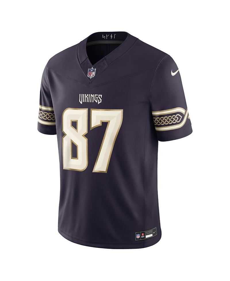 Nike Men's T.j. Hockenson Purple Minnesota Vikings 2026 Rivalries Collection Vapor F.u.s.e Stitched Limited Jersey