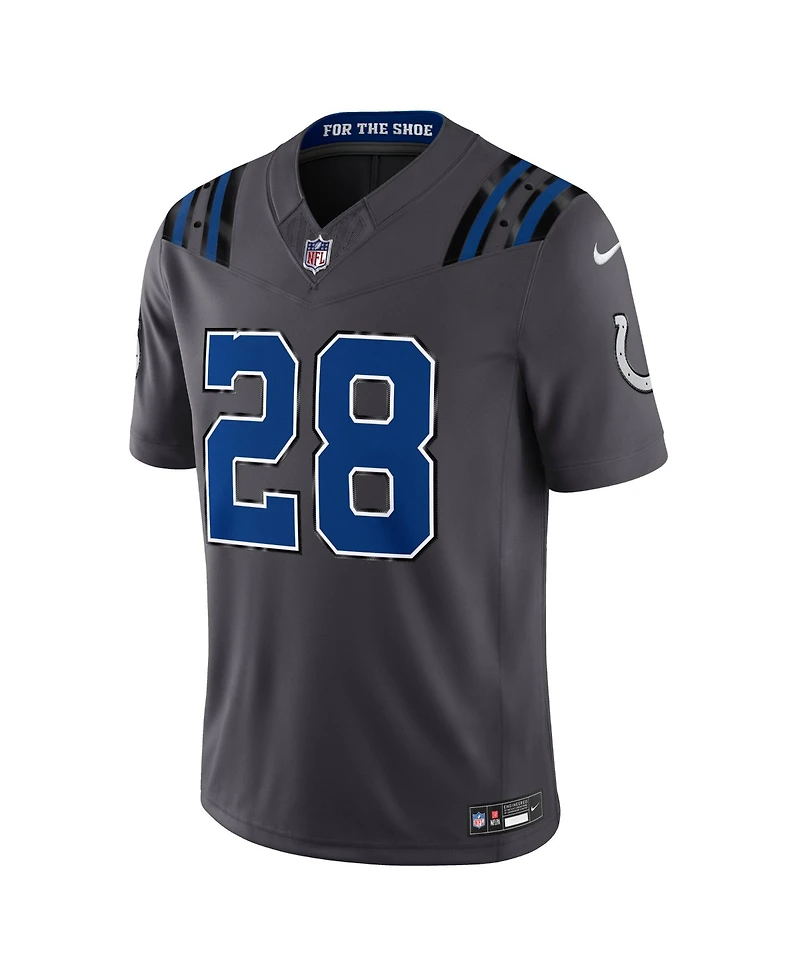 Nike Men's Jonathan Taylor Anthracite Indianapolis Colts 2026 Rivalries Collection Vapor F.u.s.e Stitched Limited Jersey