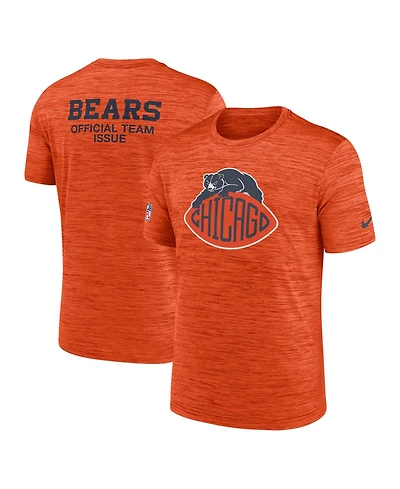 Nike Men's Orange Chicago Bears 2026 Rivalries Collection Sideline Velosity T-Shirt