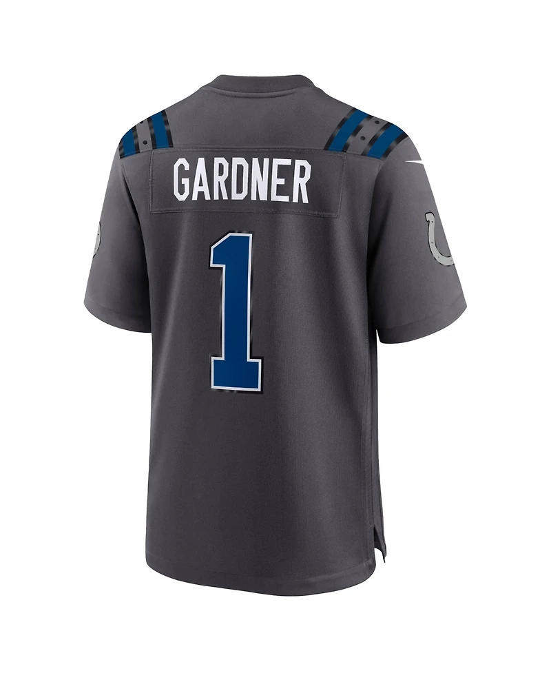 Nike Men's Ahmad Sauce Gardner Anthracite Indianapolis Colts 2026 Rivalries Collection Game Jersey