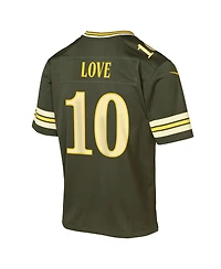 Nike Big Boys and Girls Jordan Love Green Bay Packers 2026 Rivalries Collection Game Jersey