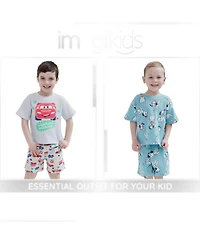 Cars Lightning McQueen Toddler Boys' 2-Piece Tee and Shorts Set