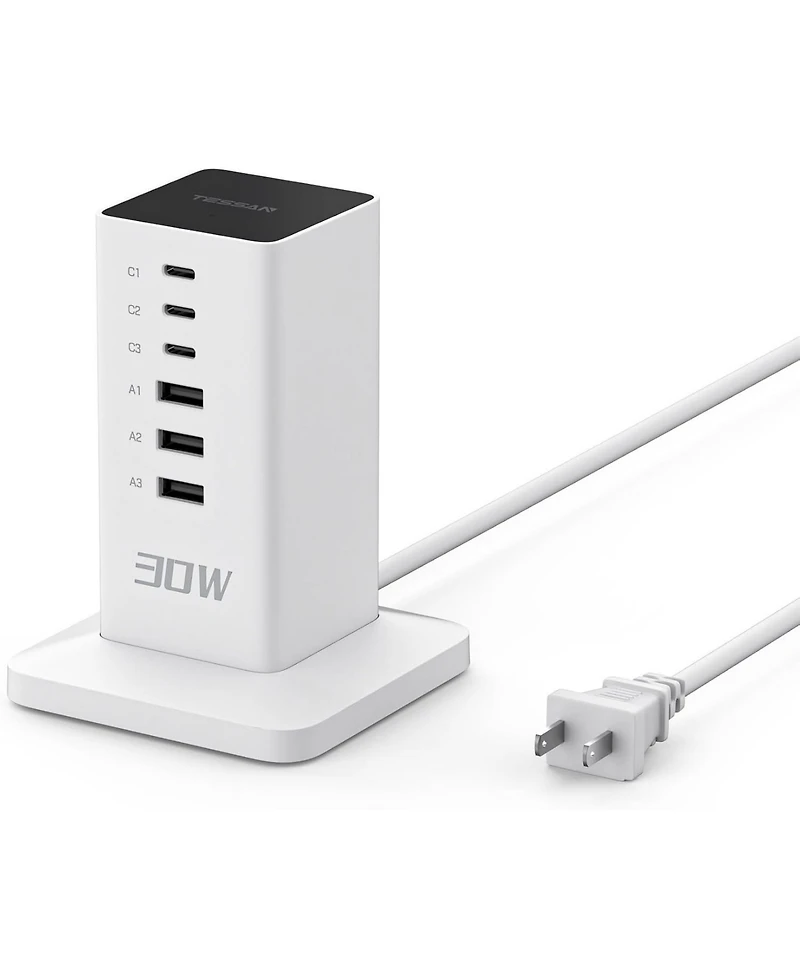 Tessan Magic Multiple-Port Usb-c Charging Station for Compatible Devices