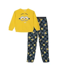 Minions Boys' 4-20 Fleece Sweatshirt and Pants, 2-Piece Set