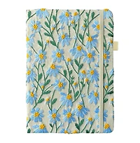 Danrong Hardcover Lay Flat A5 Lined Journal Embroidered Daisy Flowers For Women