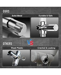 Cyqbd 11.8" Rain Shower Head With Handheld Dual Heads 5 Spray Modes